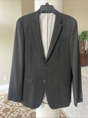Egara suit skinny fit, black